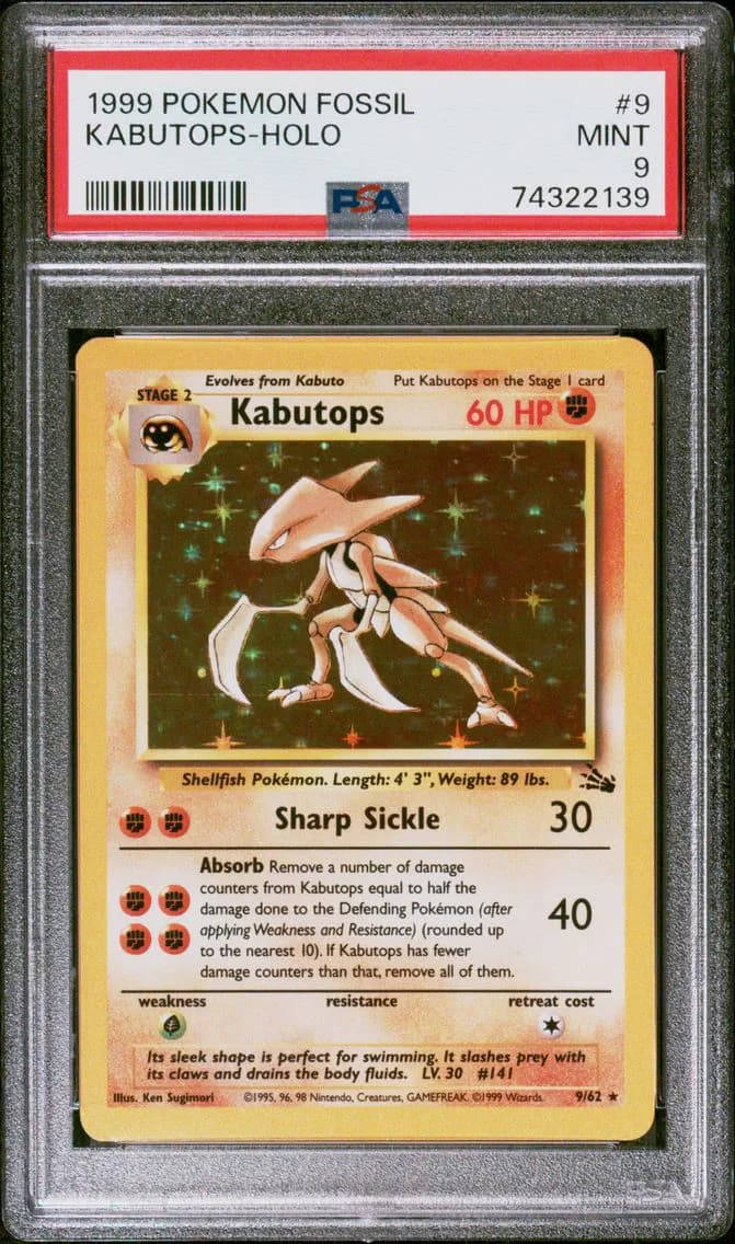 Kabutops-Holo, PSA 9