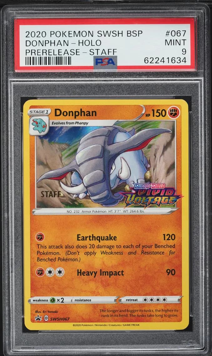 Donphan-Holo, PSA 9