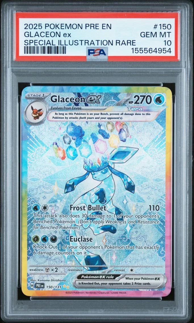 Glaceon EX, PSA 10