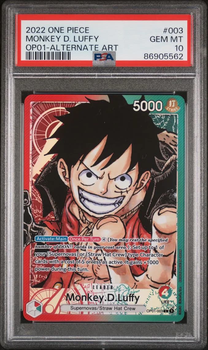 Monkey D. Luffy, PSA 10