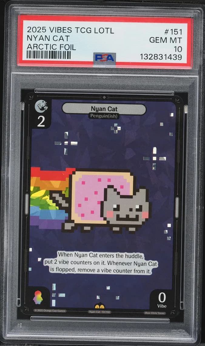 Nyan Cat Arctic Foil, PSA 10