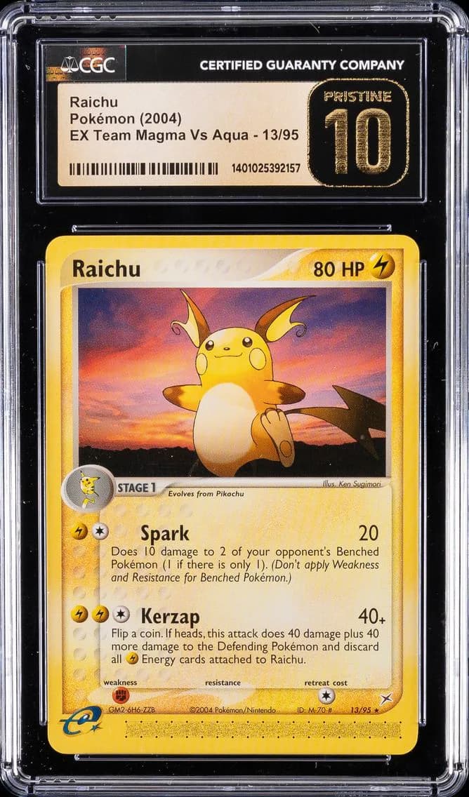 RAICHU, CGC Pristine 10