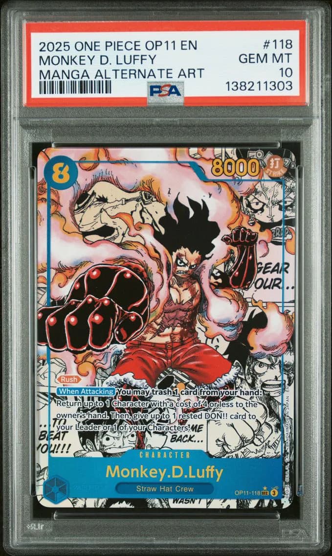 Monkey D. Luffy, PSA 10