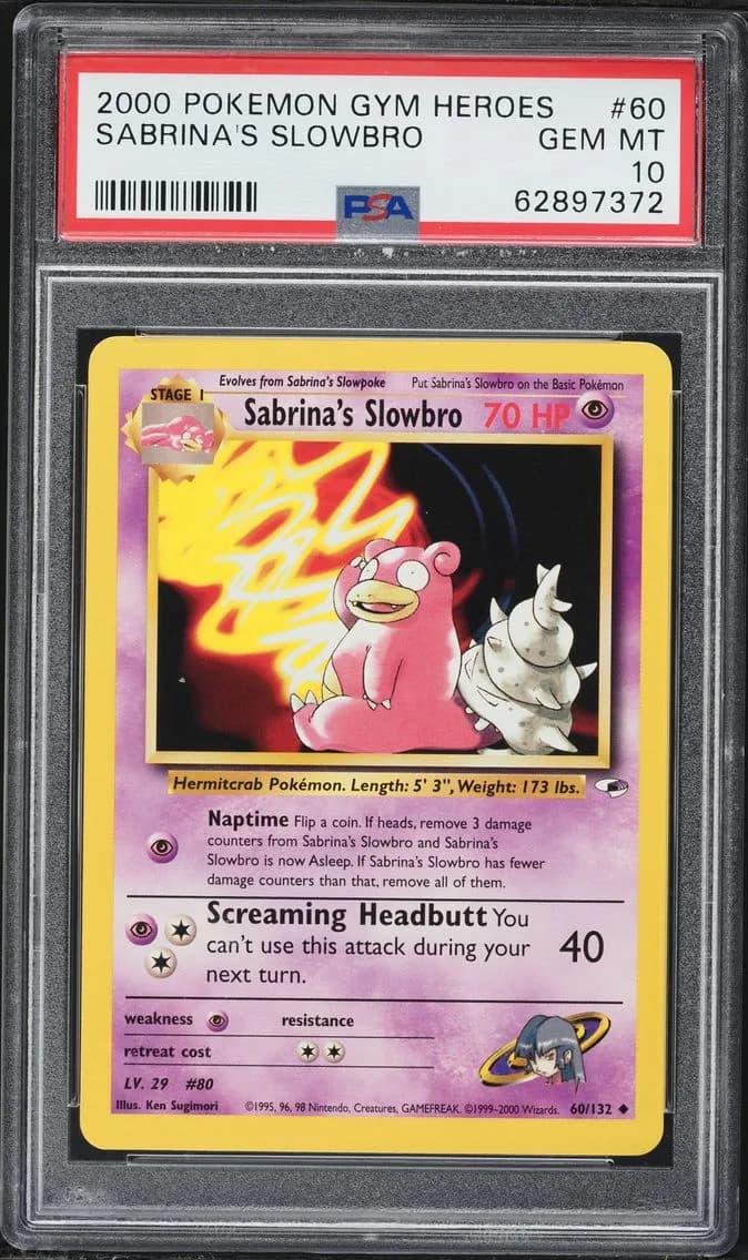 Sabrina's Slowbro, PSA 10