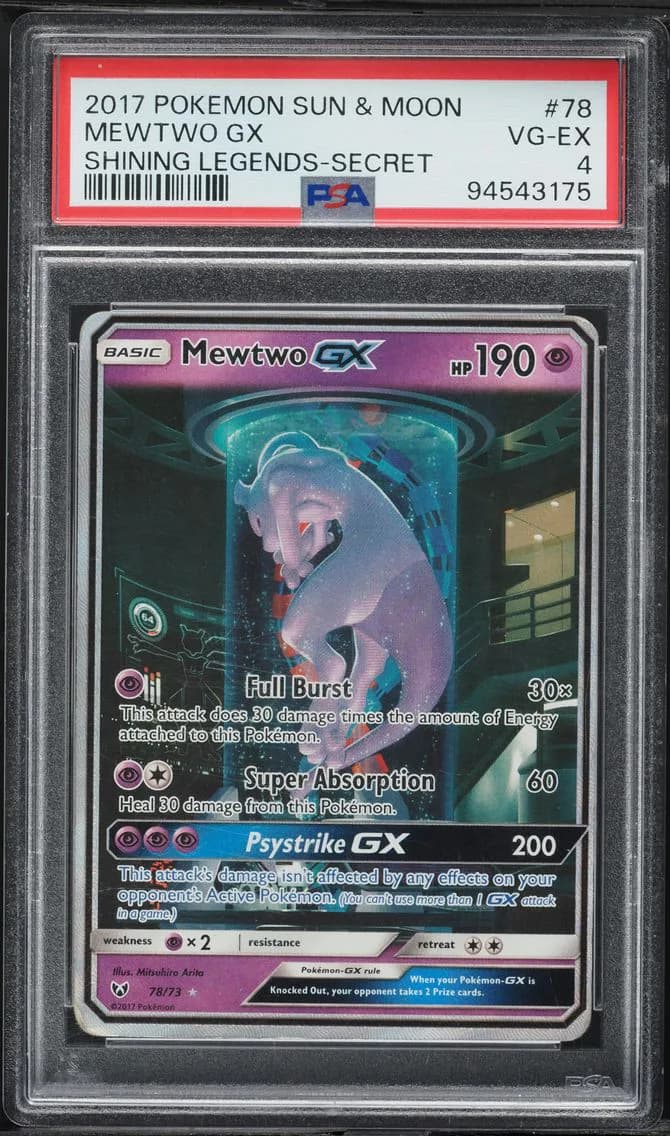 Mewtwo GX, PSA 4