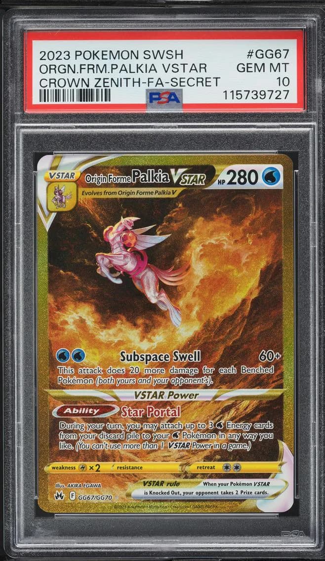 Full Art/Origin Forme Palkia Vstar, PSA 10