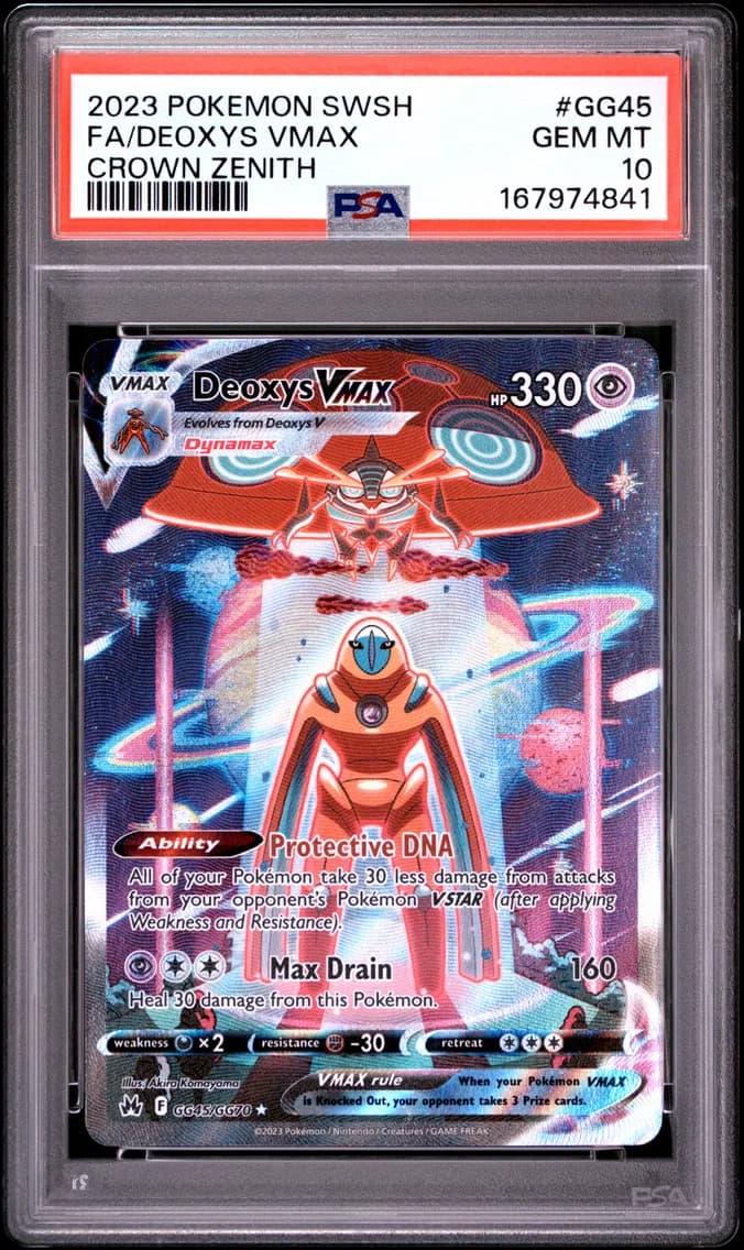 Full Art/Deoxys Vmax, PSA 10