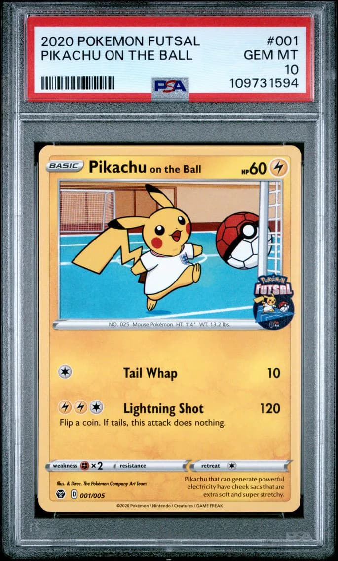 Pikachu on the Ball, PSA 10
