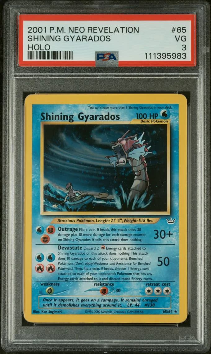 Shining Gyarados-Holo, PSA 3