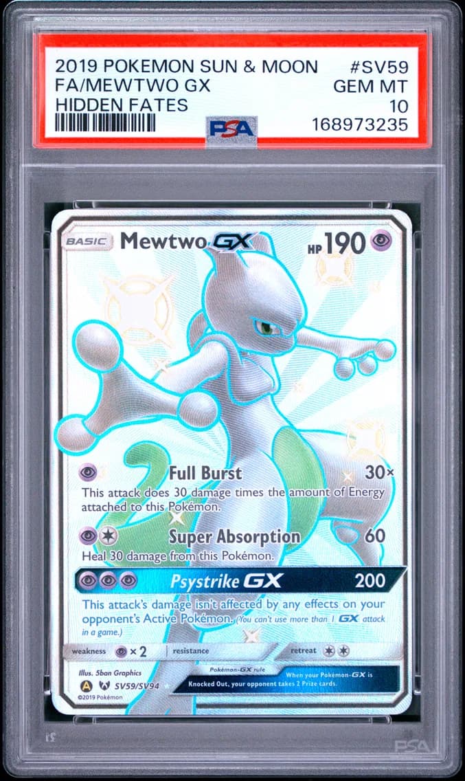 Full Art/Mewtwo GX, PSA 10