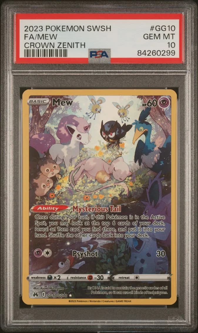 Full Art/Mew, PSA 10