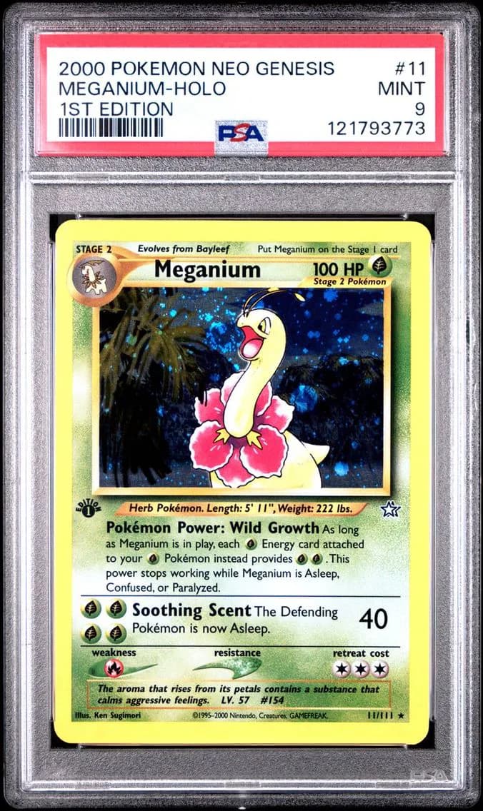 MEGANIUM-HOLO, PSA 9