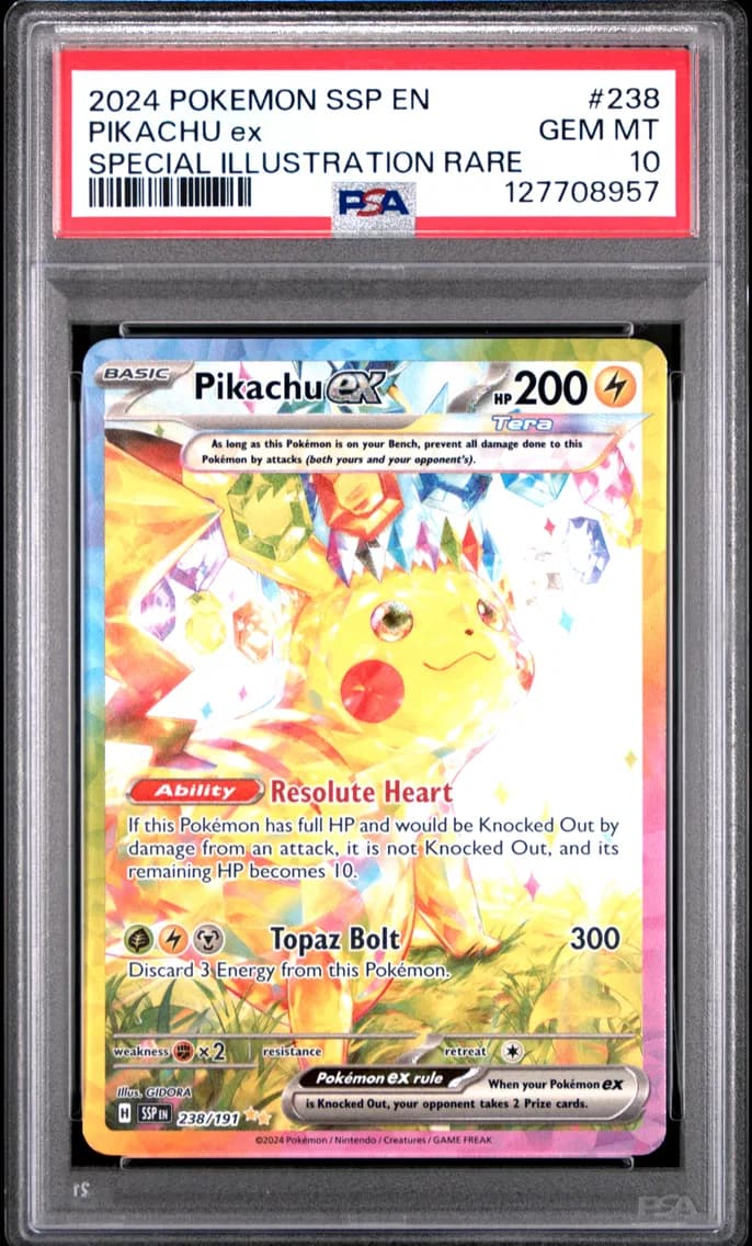 Pikachu EX, PSA 10