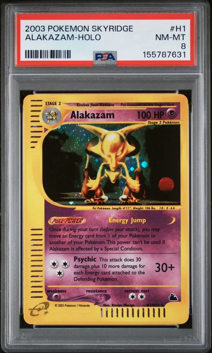 Alakazam-Holo, PSA 8