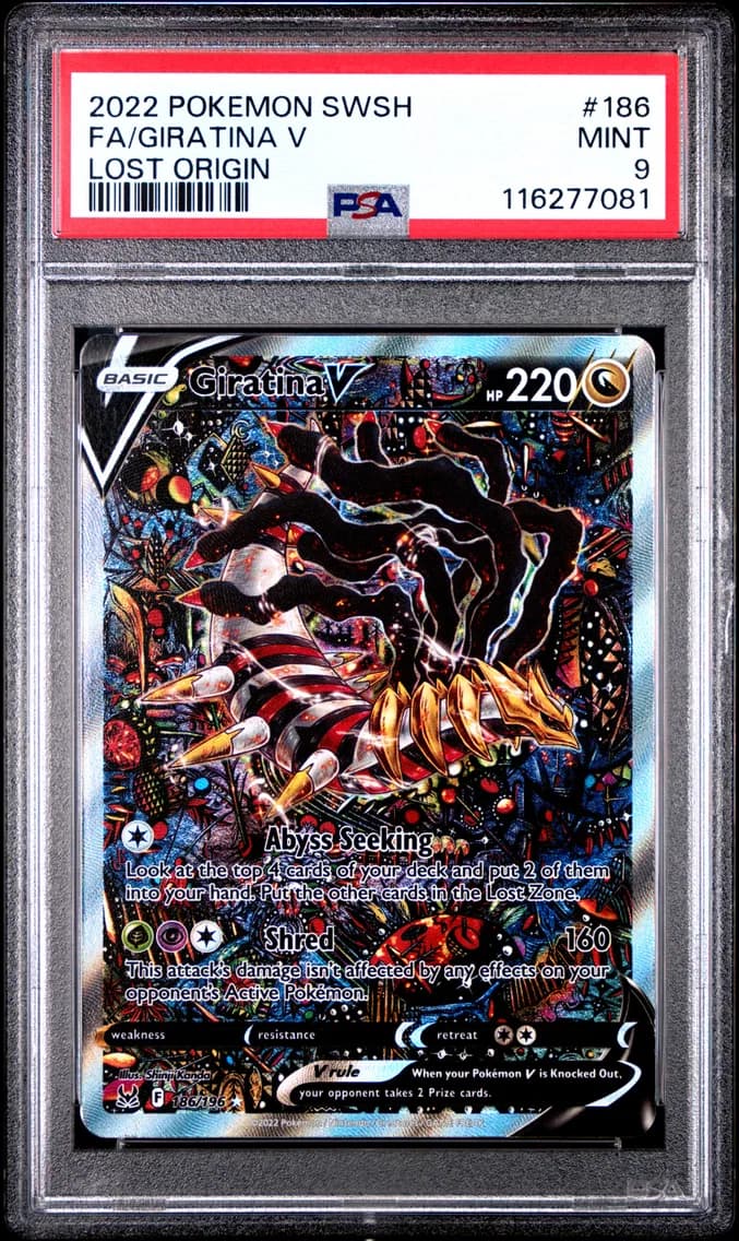 Full Art/Giratina V, PSA 9