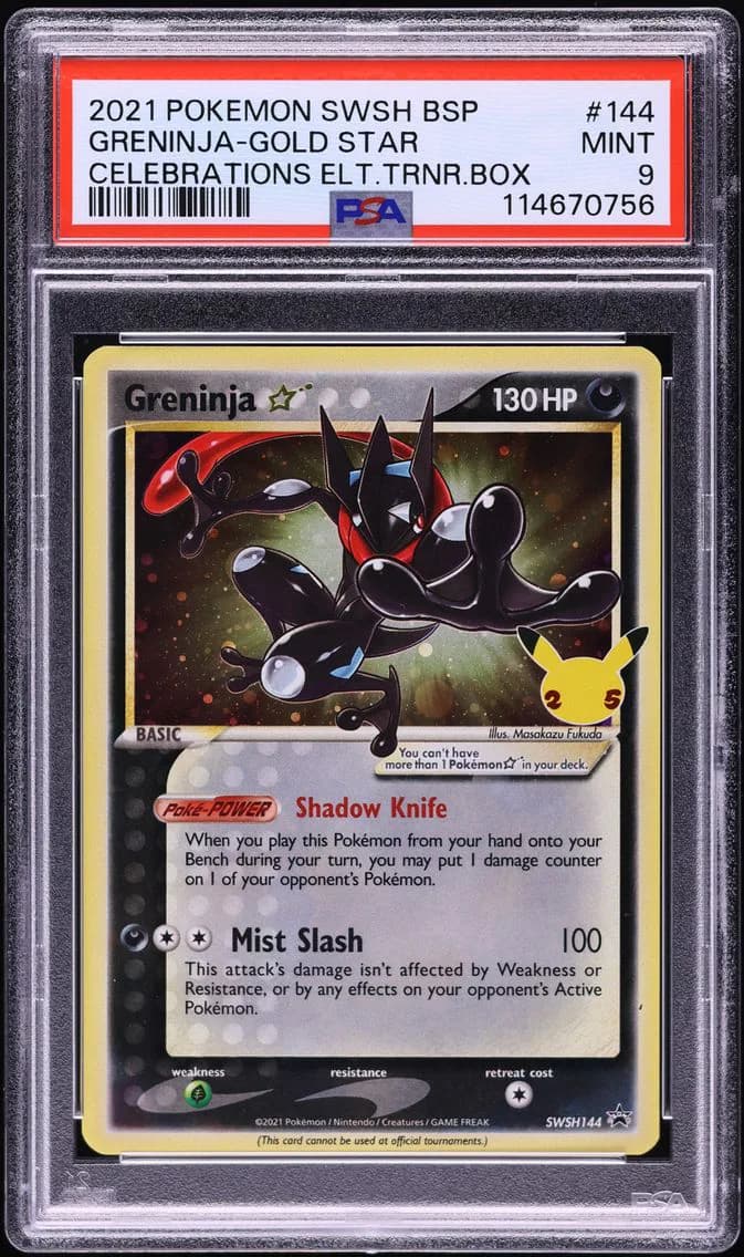 Greninja-Gold Star, PSA 9