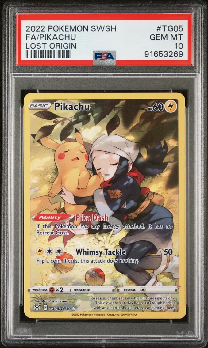 Full Art/Pikachu, PSA 10