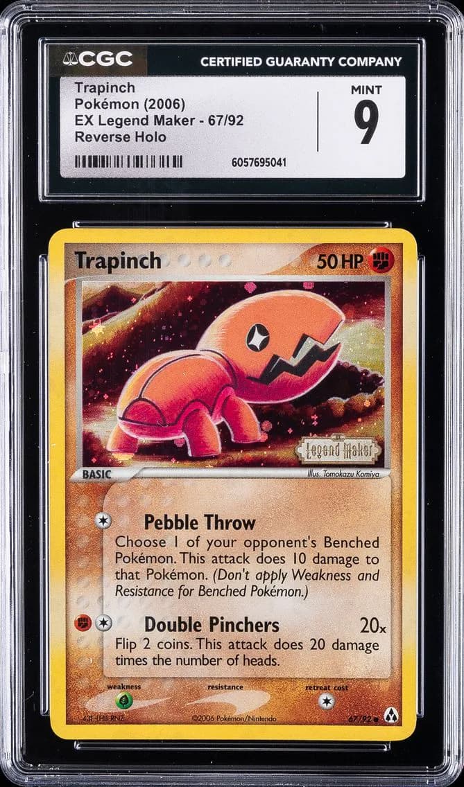 Trapinch Reverse Holo, CGC 9