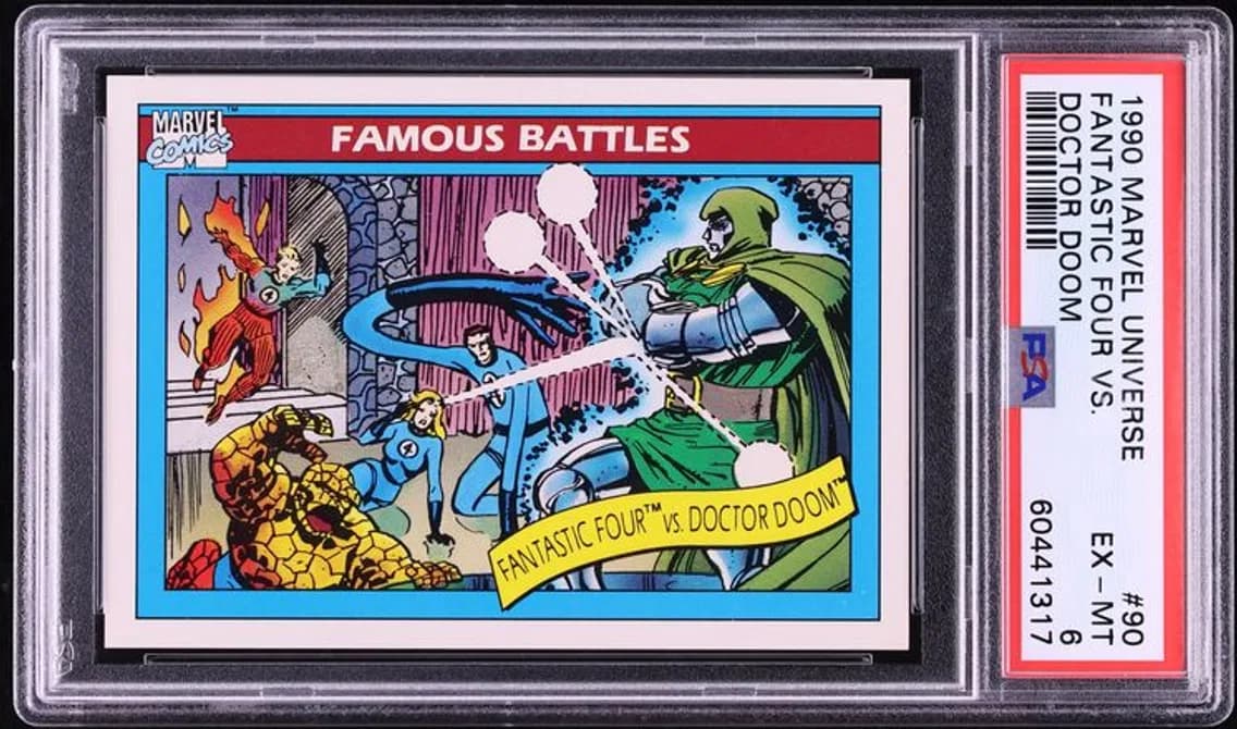 Impel Marvel Universe Fantastic Four Vs. Doctor Doom EXMT, PSA 6