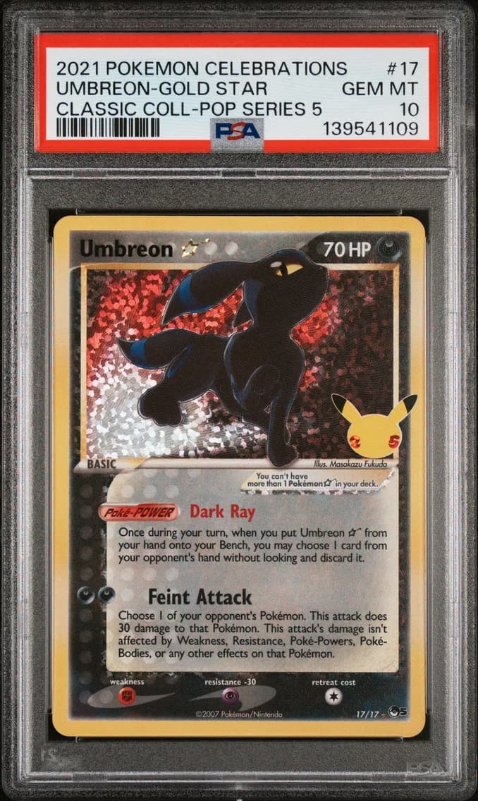 Umbreon-Gold Star, PSA 10