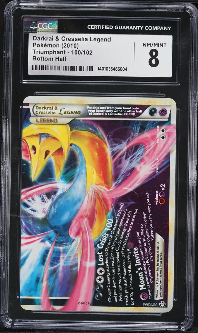 Darkrai &amp; Cresselia LEGEND, CGC 8