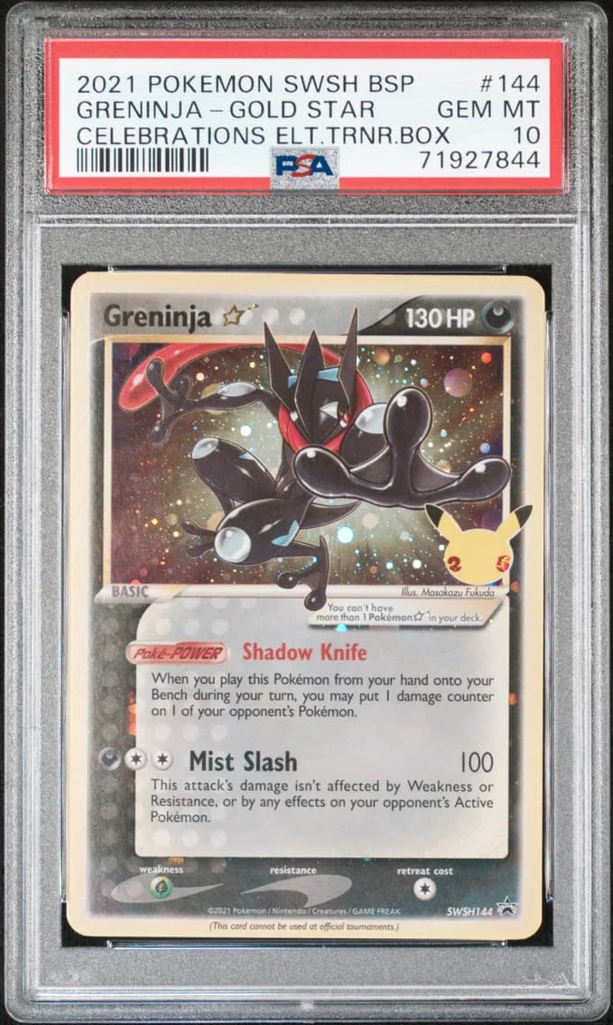Greninja-Gold Star, PSA 10