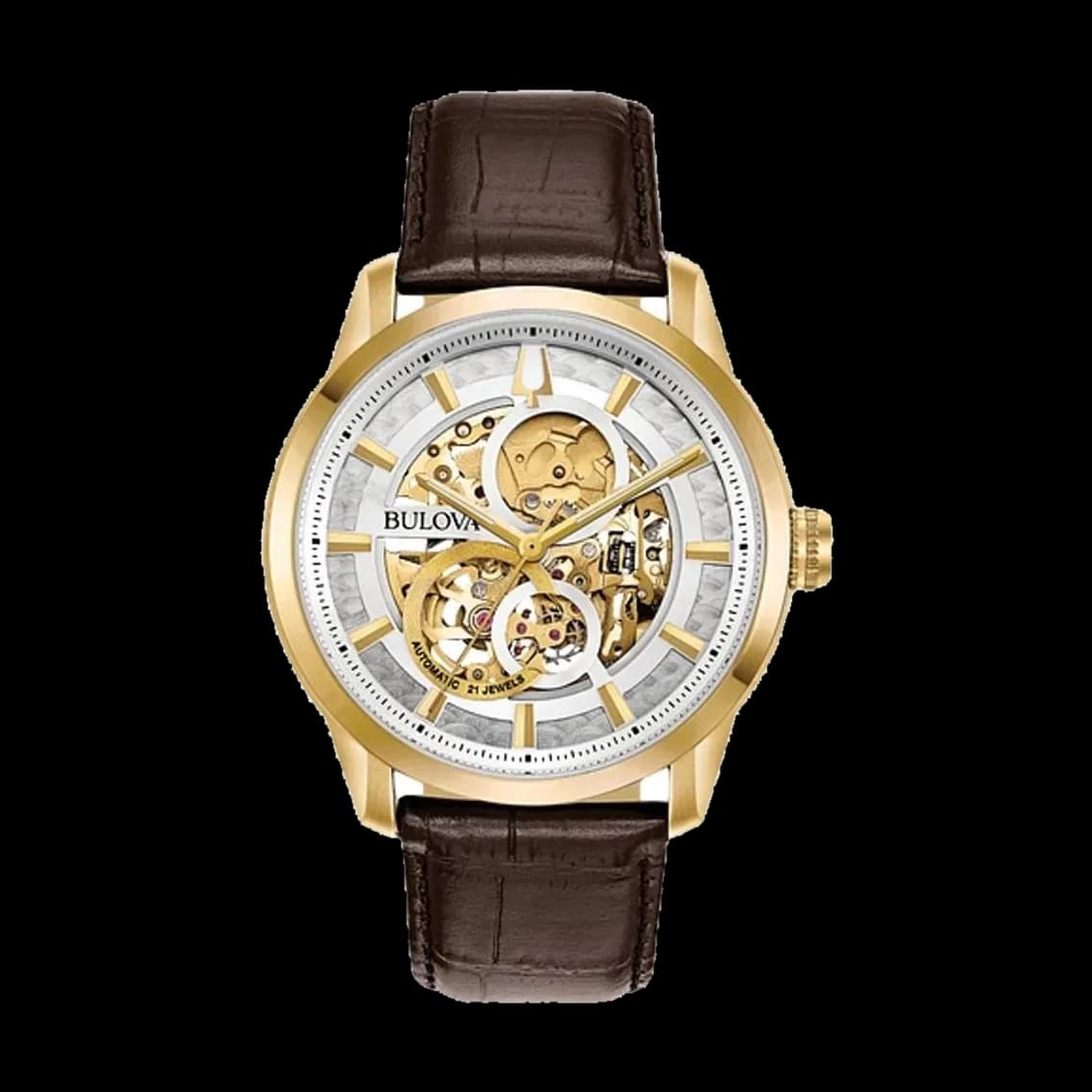 Bulova Sutton 43mm - Silver and Gold-Tone Skeleton, TEDDY BALDASSARRE 10