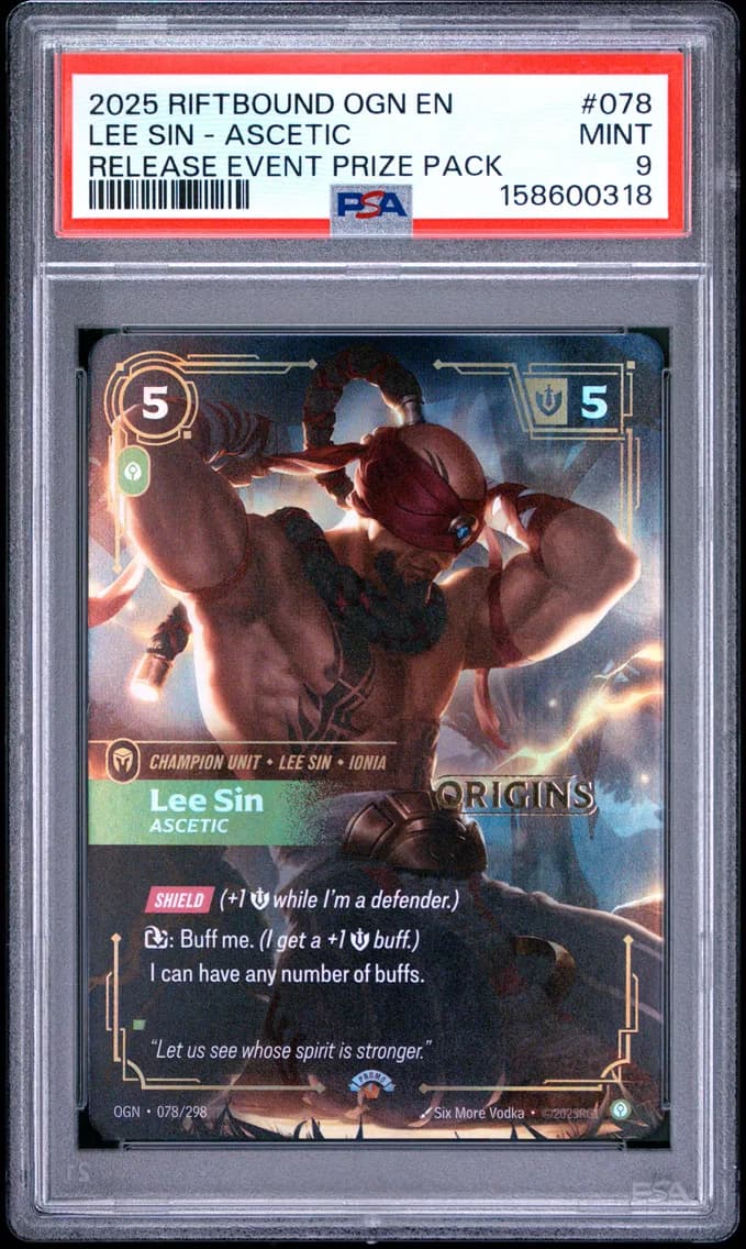 Lee Sin - Ascetic, PSA 9