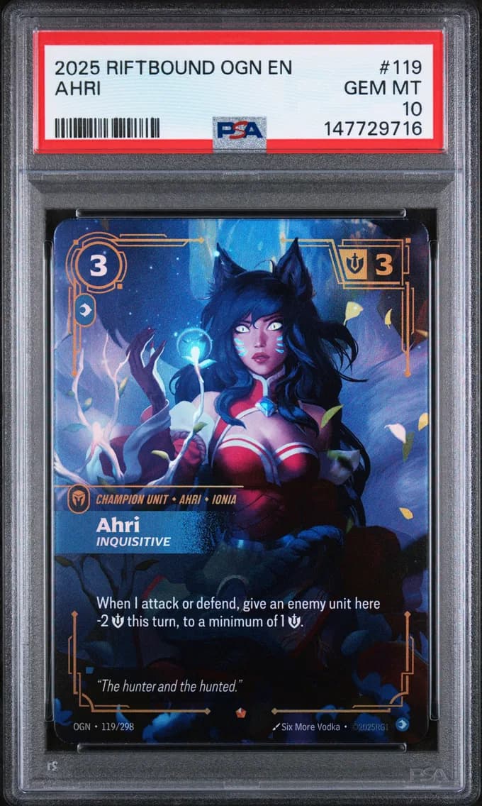 Ahri - Inquisitive, PSA 10