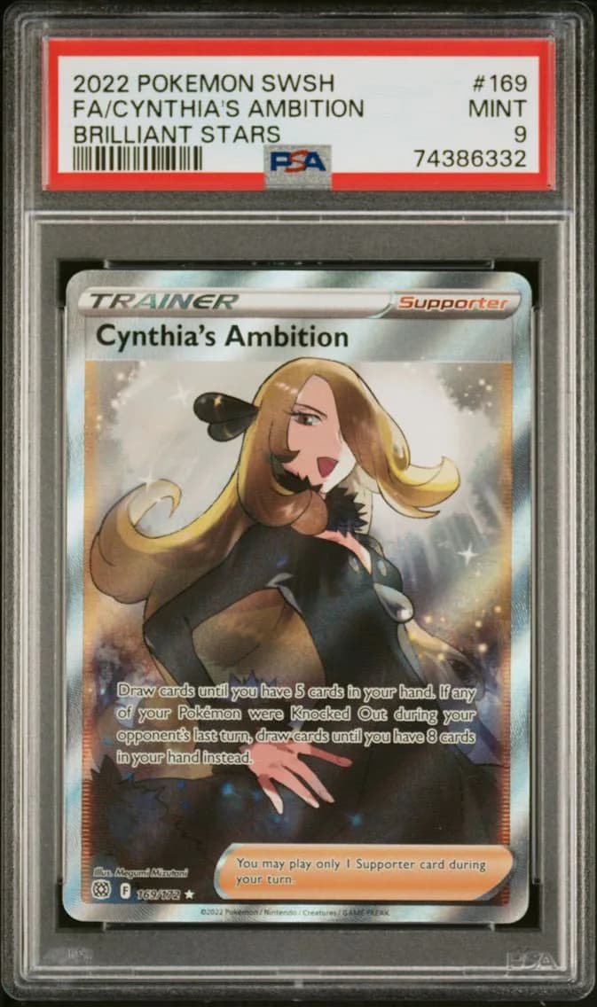Full Art/Cynthia's Ambition, PSA 9