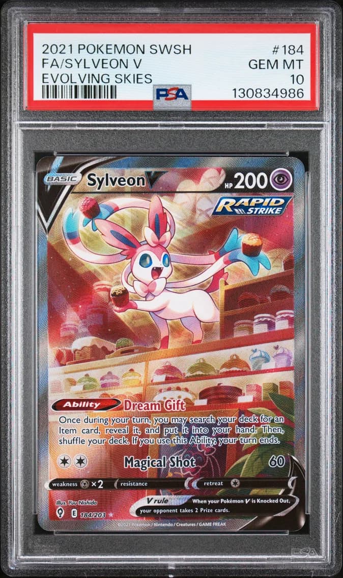 Full Art/Sylveon V, PSA 10