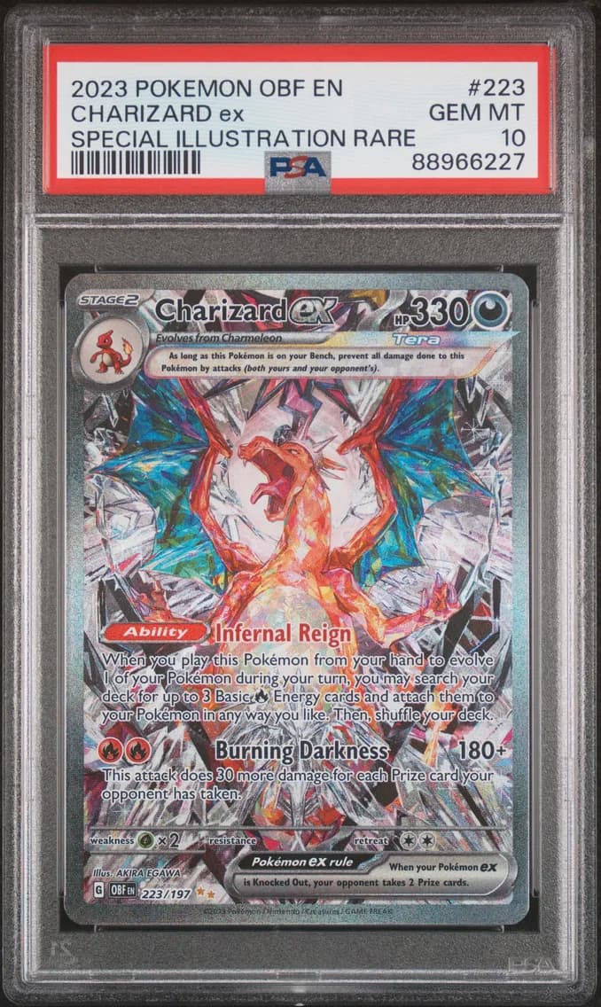 Charizard EX, PSA 10