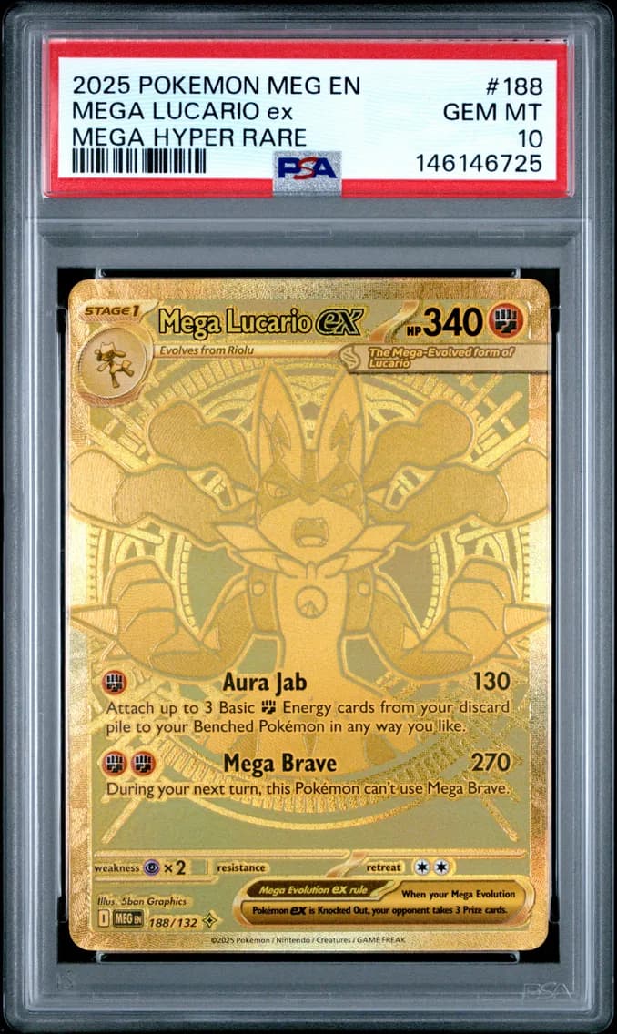 Mega Lucario EX, PSA 10