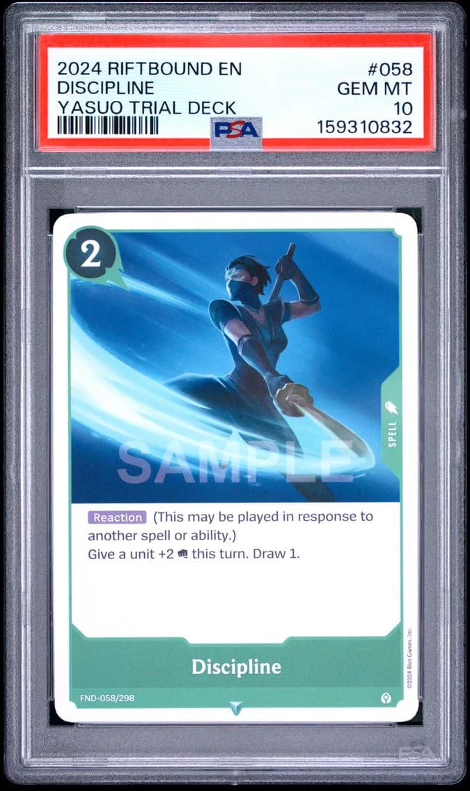 Discipline, PSA 10