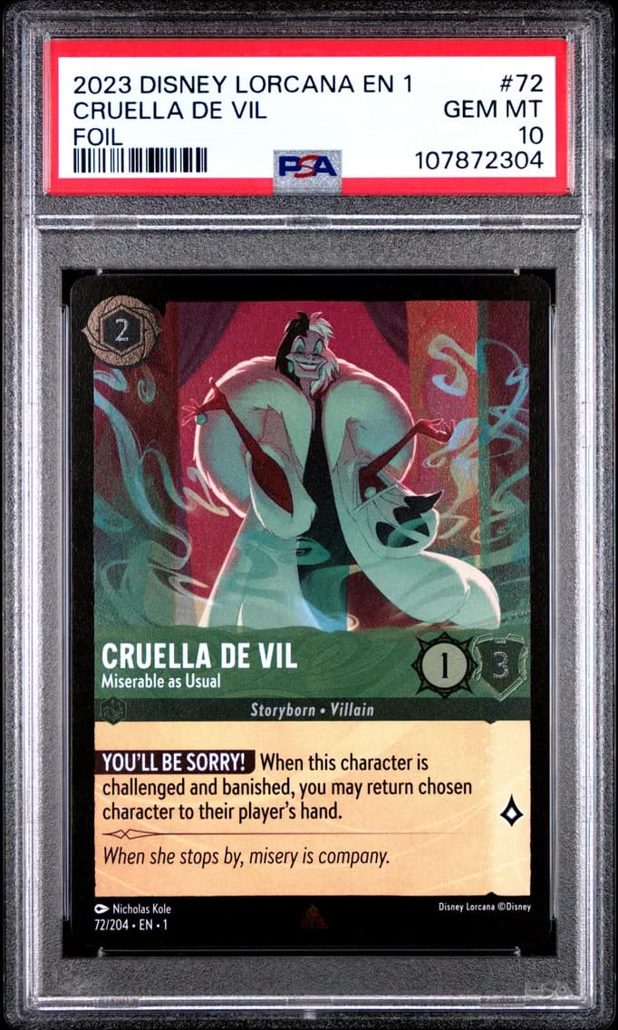 Cruella de Vil - Miserable As Usual, PSA 10