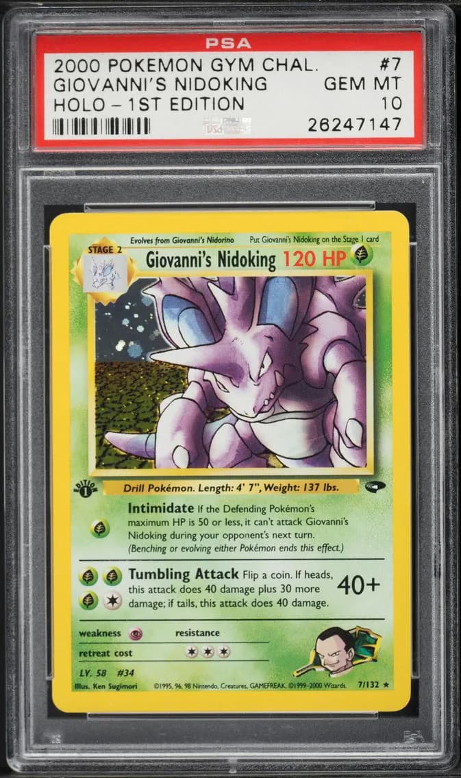 Giovanni's Nidoking, PSA 10