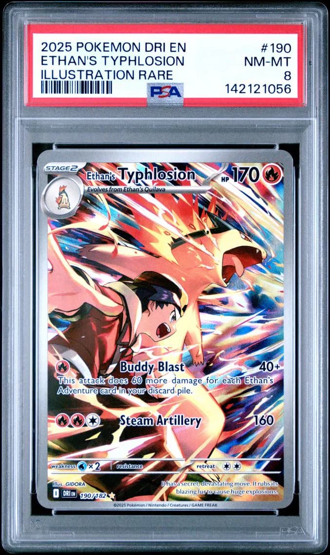 Ethan's Typhlosion, PSA 8