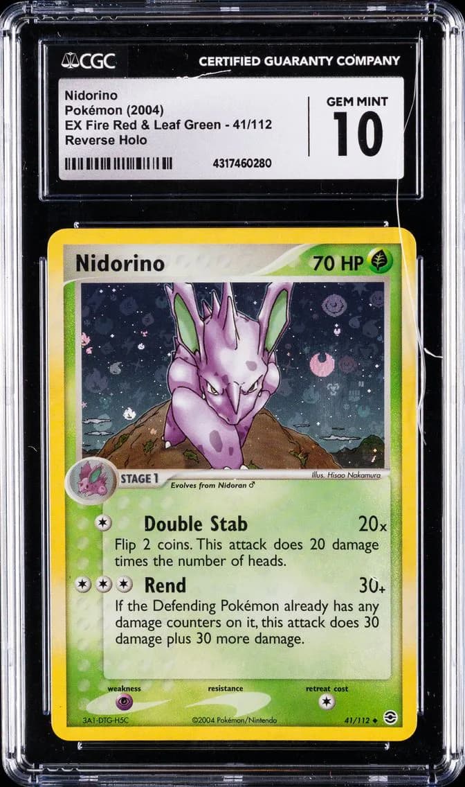 Nidorino-Reverse Foil, CGC 10