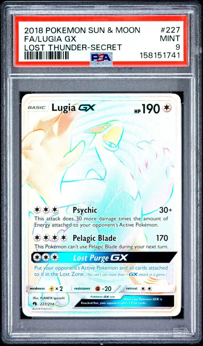 Full Art/Lugia GX, PSA 9