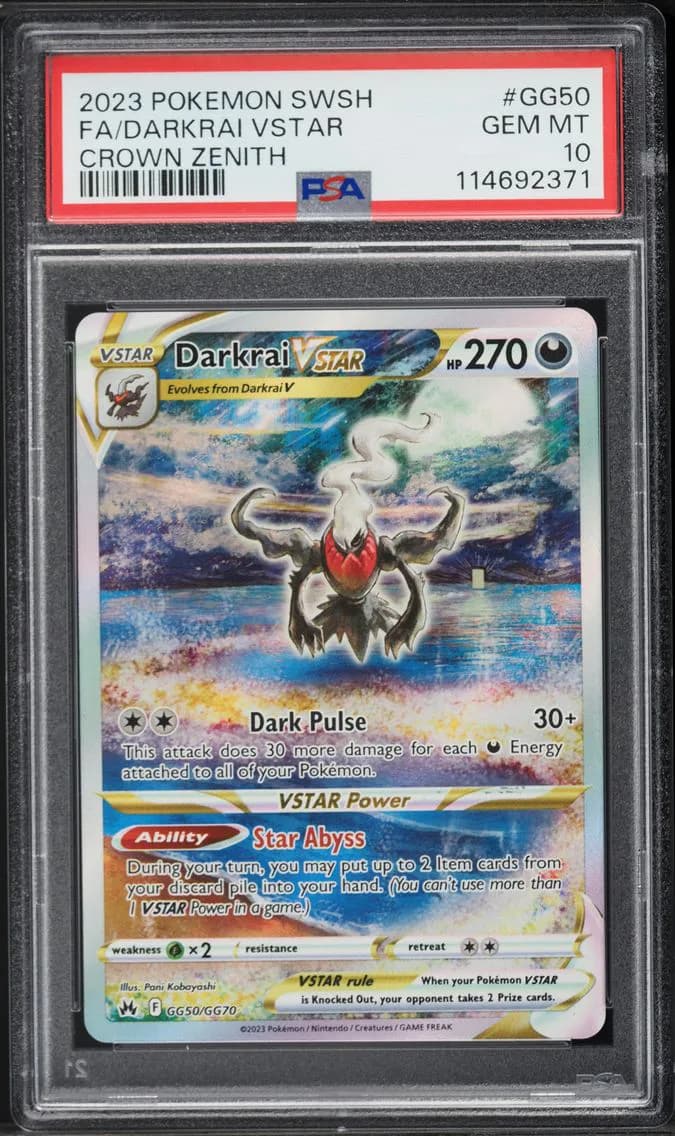 Full Art/Darkrai Vstar, PSA 10