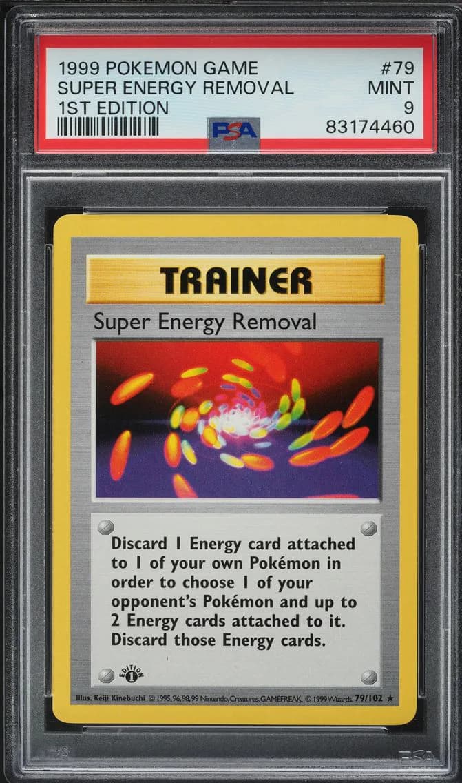 Super Energy Removal 1st Edition, PSA 9