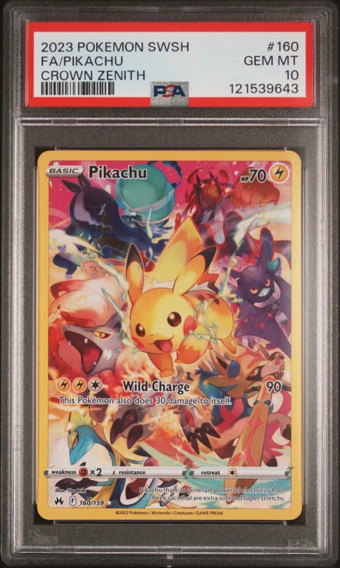 Full Art/Pikachu, PSA 10