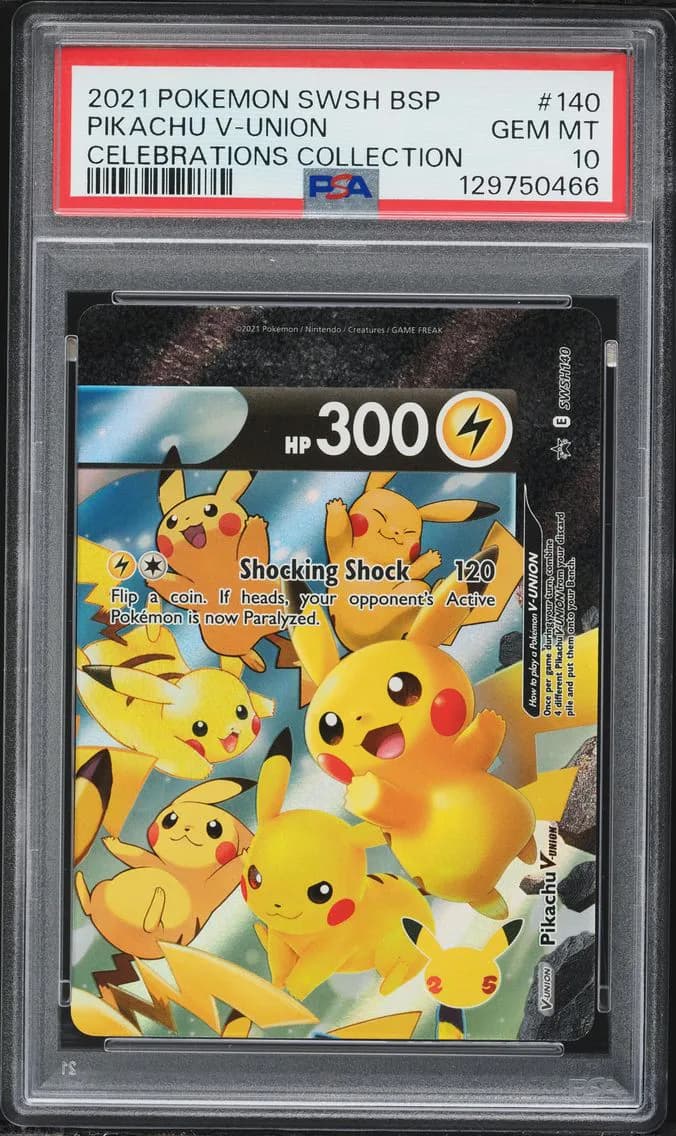 Pikachu V-Union, PSA 10