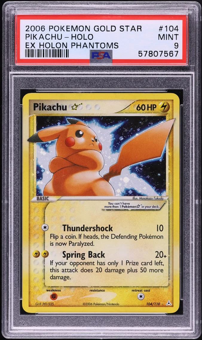 Pikachu-Holo, PSA 9