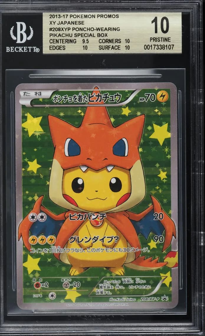 JAPANESE XY PROMO SPECIAL M CHARIZARD Y PONCHO PIKACHU BGS 10 POKEMON, BGS Pristine 10