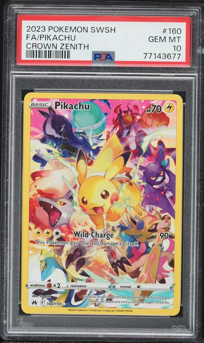 Full Art/Pikachu, PSA 10