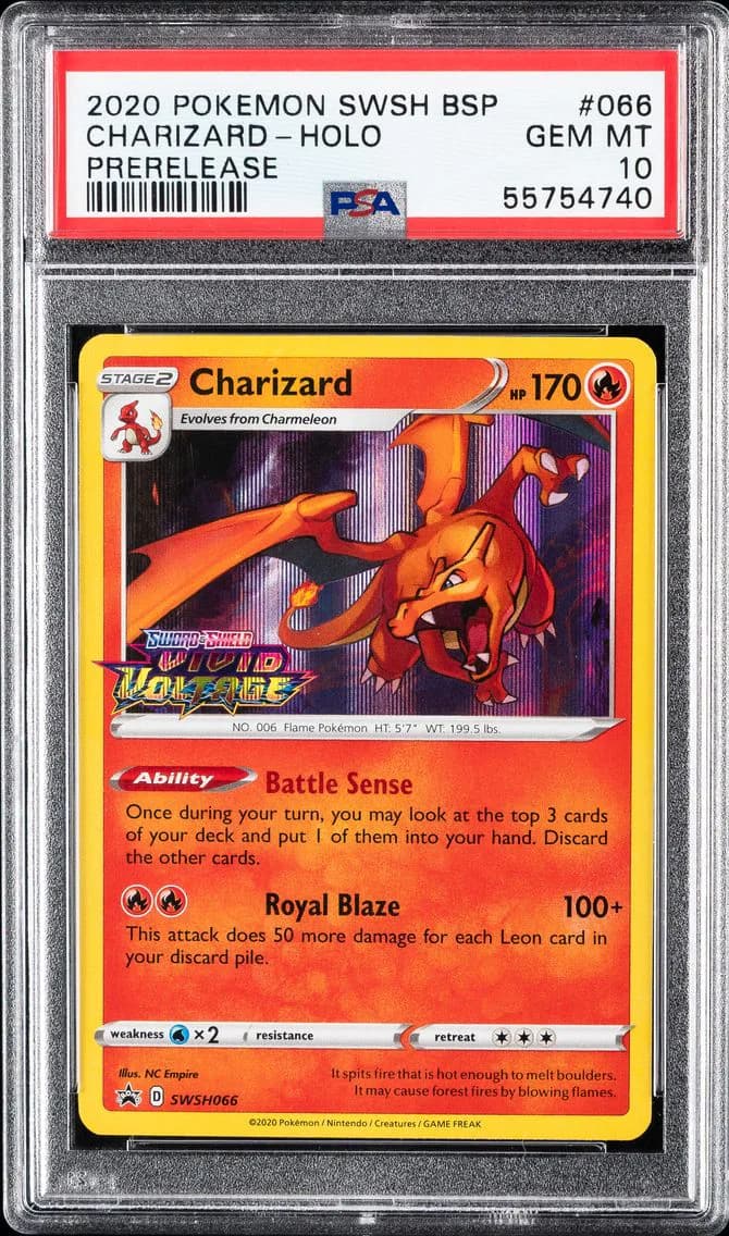 Charizard-Holo, PSA 10