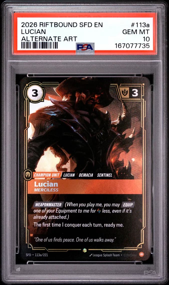 Lucian - Merciless, PSA 10