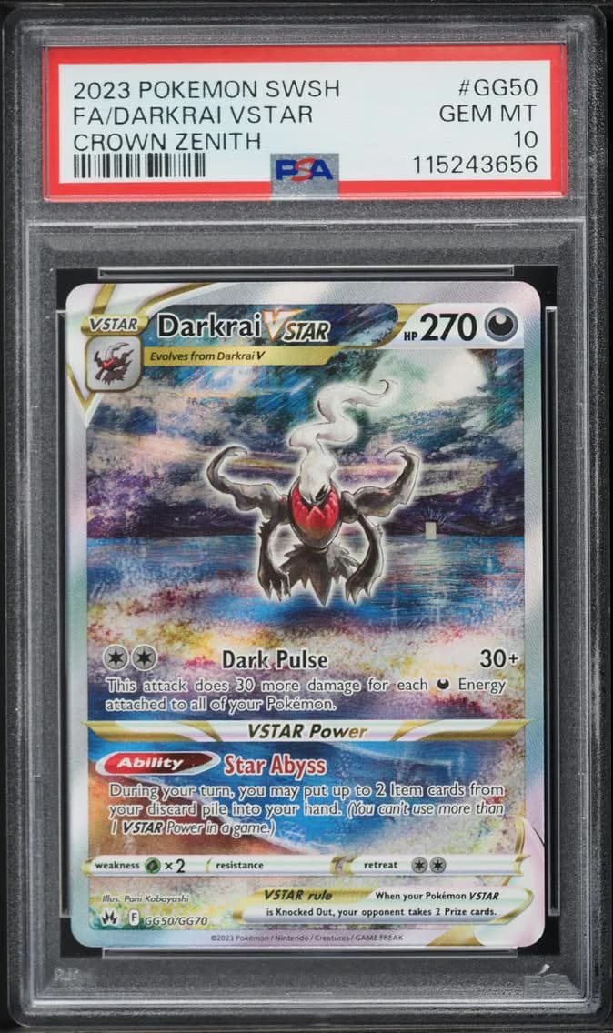 Full Art/Darkrai Vstar, PSA 10