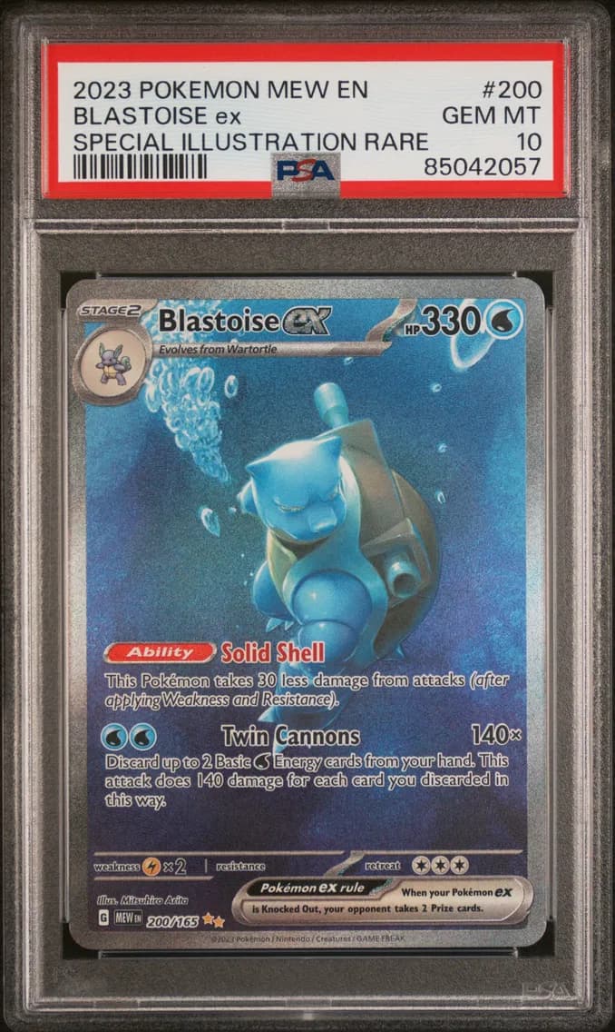 Blastoise EX, PSA 10